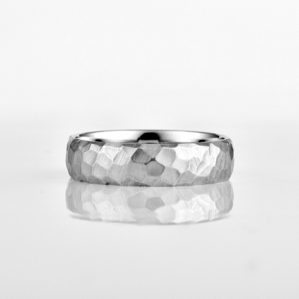 Hammered 5mm biely