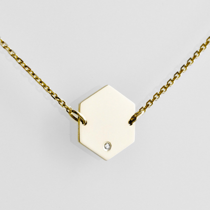 Diamantový náhrdelník - Hexagon