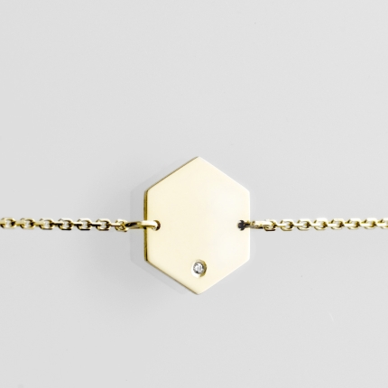 Diamantový náramok - Hexagon
